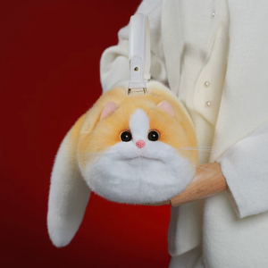 Catameng Cat Plush Bag – The Grey Color