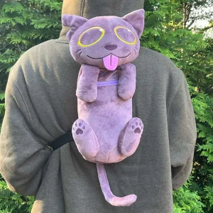 Catameng Cat Plush Bag –The White and Black Color